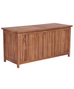 Baule da Giardino 120x50x58 cm in Legno Massello di Teak