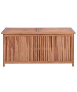 Baule da Giardino 120x50x58 cm in Legno Massello di Teak