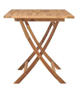 vidaXL Tavolo da Giardino in Teak - Marrone - 120x70 cm
