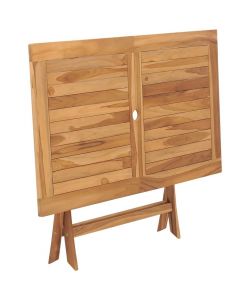 vidaXL Tavolo da Giardino in Teak - Marrone - 120x70 cm