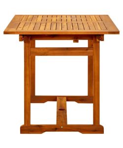 vidaXL Tavolo da Giardino Allungabile - Teak - 110-160x80 cm