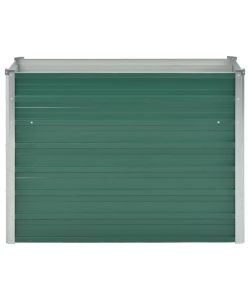 Letto Rialzato Giardino in Acciaio Zincato 100x40x77 cm Verde