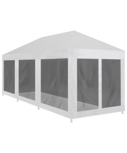 Tenda per Feste con 8 Pareti in Rete 9x3 m