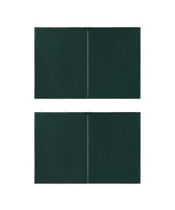 Parete per Tendostruttura in PE 2 pz con Zip Verde