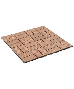 Piastrelle per Decking in WPC 11 pz 30x30cm 1mq Marrone
