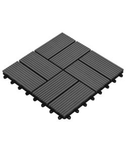 Piastrelle per Decking in WPC 11 pz 30x30cm 1 mq Grigio