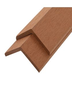 Profili Angolari per Decking in WPC 5pz 170cm Marrone Chiaro