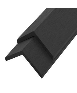 Profili Angolari per Decking in WPC 5 pz 170 cm Nero
