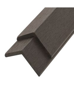 Profili Angolari per Decking in WPC 5 pz 170 cm Marrone