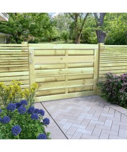 Cancello da Giardino in Legno Impregnato 100x75 cm Verde 45314