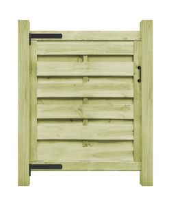Cancello da Giardino in Legno Impregnato 100x100 cm Verde 45315