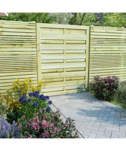 Cancello da Giardino in Legno Impregnato 100x125 cm Verde 45316