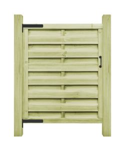 Cancello da Giardino in Legno Impregnato 100x125 cm Verde 45316