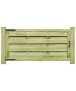 Cancelli da Giardino 2 pz in Legno Impregnato 150x75 cm Verde