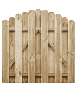 Cancello da Giardino in Legno di Pino Impregnato 100x100 cm