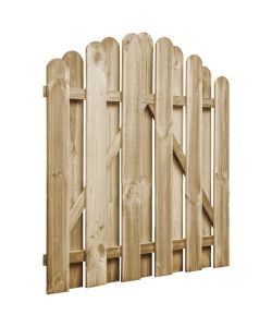 Cancello da Giardino in Legno di Pino Impregnato 100x100 cm