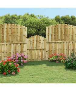 Cancello da Giardino in Legno di Pino Impregnato 100x125 cm