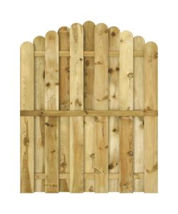 Cancello da Giardino in Legno di Pino Impregnato 100x125 cm