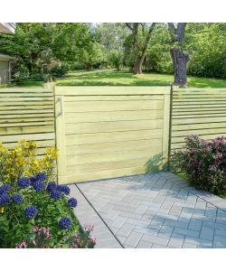 Cancello per Steccato in Legno di Pino Impregnato 75x100 cm