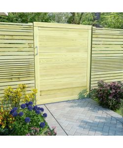 Cancello per Steccato in Legno di Pino Impregnato 125x100 cm