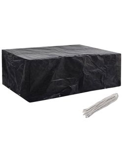 Coprisedia Impermeabile Per Esterno – Protezione UV E Antivento, Tessuto Oxford, 76x94x80 Cm, Nero, 1 Pezzo, Per Mobili Da Giardino
