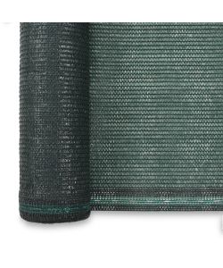 Schermo di Recinzione per Campo da Tennis in HDPE 1x25 m Verde