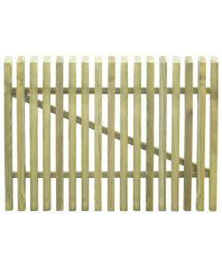 Cancello per Steccato in Legno di Pino Impregnato 100x75cm
