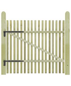 Cancello per Steccato in Legno di Pino Impregnato 100x100cm 45140