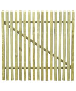 Cancello per Steccato in Legno di Pino Impregnato 100x100cm 45140