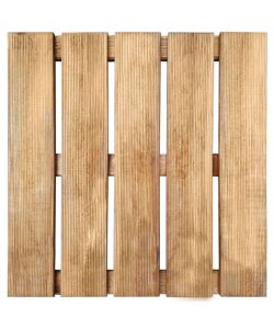 Pannelli per Decking 6 pz 50x50 cm in Legno Marrone