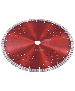  Disco da Taglio Diamantato con Turbo e Fori in Acciaio 300 mm