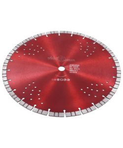  Disco da Taglio Diamantato con Turbo e Fori in Acciaio 350 mm