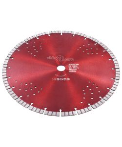  Disco da Taglio Diamantato con Turbo e Fori in Acciaio 350 mm
