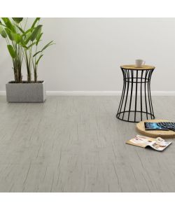 Listoni per Pavimenti Autoadesivi 4,46mq 3mm PVC Rovere Slavato