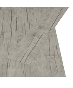 Listoni per Pavimenti Autoadesivi 4,46mq 3mm PVC Rovere Slavato