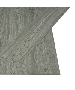 Listoni per Pavimenti Autoadesivi 4,46 mq 3 mm in PVC Grigio