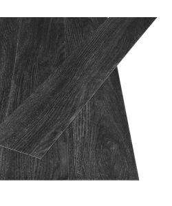 Listoni Pavimenti Autoadesivi 4,46 mq 3 mm PVC Rovere Antracite