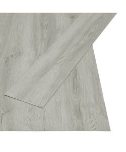 Listoni Pavimenti Autoadesivi 4,46 mq 3 mm in PVC Grigio Chiaro