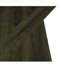 vidaXL Pavimenti Autoadesivi in PVC - Marrone Scuro - 4.46 mq