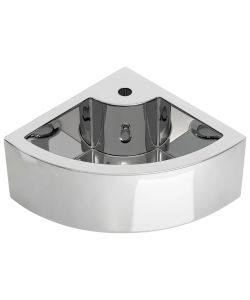 Lavandino con Troppopieno 45x32x12,5 cm in Ceramica Argento