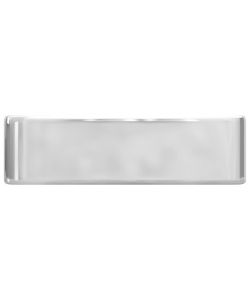 Lavandino con Foro per Rubinetto 48x37x13,5 cm Ceramica Argento