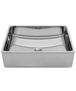 Lavandino 41x30x12 cm in Ceramica Argento
