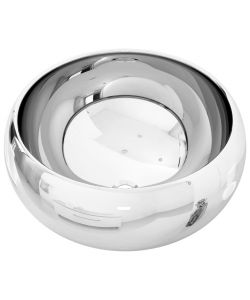 Lavandino 40x15 cm in Ceramica Argento