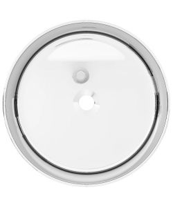 Lavandino 40x15 cm in Ceramica Argento