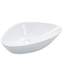 Lavandino 58,5x39x14 cm in Ceramica Bianco