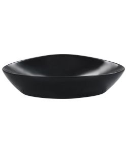 Lavandino 58,5x39x14 cm in Ceramica Nero