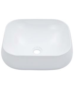 Lavandino 44,5x39,5x14,5 cm in Ceramica Bianco