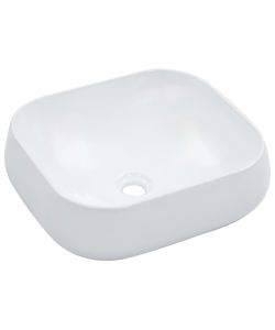 Lavandino 44,5x39,5x14,5 cm in Ceramica Bianco