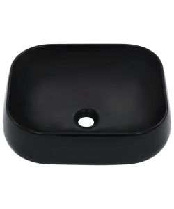 Lavandino 44,5x39,5x14,5 cm in Ceramica Nero