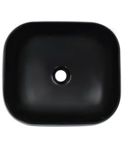 Lavandino 44,5x39,5x14,5 cm in Ceramica Nero